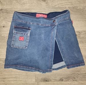Y2k Hot Kiss womens denim skort